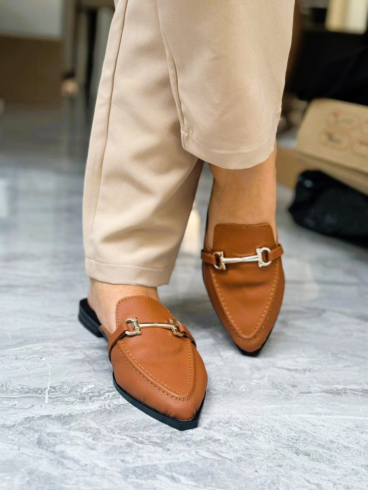 Sueco Mule Mujer Elegante Casual Cómodo y Liviano